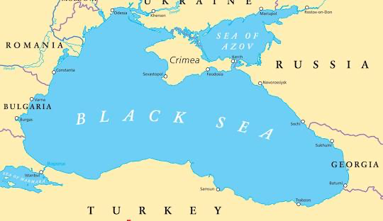 Azov Sea the black sea